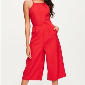 Missguided Backless Culotte Jumpsuit
